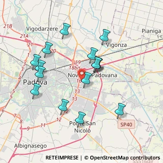 Mappa Padova, 35129 Noventa padovana PD, Italia (3.73733)