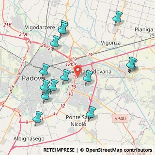 Mappa Padova, 35129 Noventa padovana PD, Italia (4.57786)