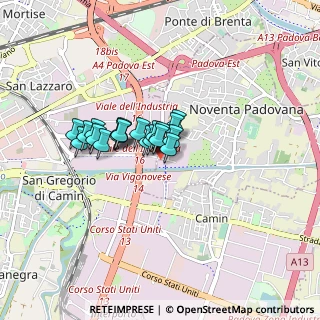 Mappa Via Della, 35027 Noventa padovana PD, Italia (0.5215)