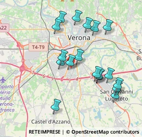 Mappa Presso Poliambulatorio Tecnomed, 37135 Verona VR, Italia (3.73222)