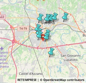 Mappa Presso Poliambulatorio Tecnomed, 37135 Verona VR, Italia (2.53667)
