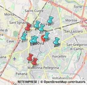 Mappa 35100 Padova PD, Italia (1.36167)