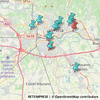 Mappa Via Angelo Messedaglia, 37135 Verona VR, Italia (3.96923)