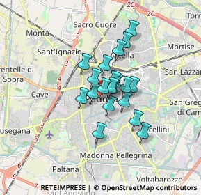 Mappa Piazza dei Signori, 35139 Padova PD, Italia (1.0495)