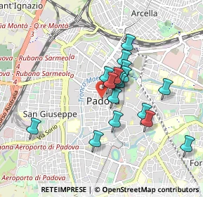 Mappa Piazza dei Signori, 35139 Padova PD, Italia (0.71941)