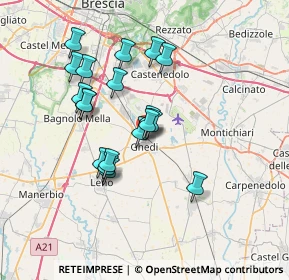 Mappa Via Sabotino, 25016 Ghedi BS, Italia (6.18579)