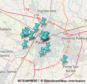 Mappa Via Pietro D'Abano, 35139 Padova PD, Italia (2.38867)