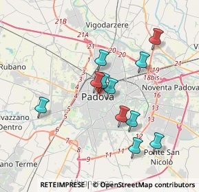 Mappa Via Pietro D'Abano, 35139 Padova PD, Italia (3.24)