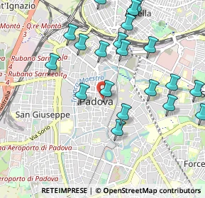 Mappa Via Pietro D'Abano, 35139 Padova PD, Italia (1.094)
