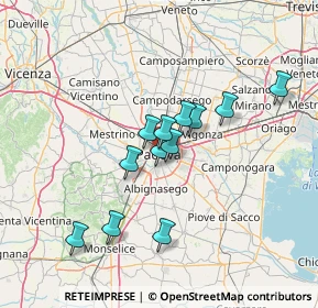 Mappa Piazza della Frutta, 35139 Padova PD, Italia (11.09583)