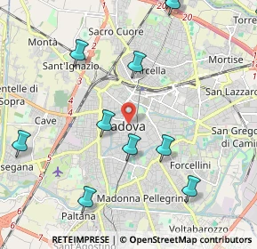 Mappa Via Pietro D'Abano, 35139 Padova PD, Italia (2.62909)