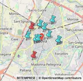 Mappa Via Pietro D'Abano, 35139 Padova PD, Italia (1.20182)