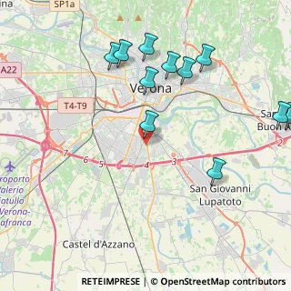 Mappa Via San Giacomo, 37134 Verona VR, Italia (4.73727)