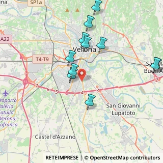 Mappa Via San Giacomo, 37134 Verona VR, Italia (4.11455)