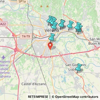 Mappa Via San Giacomo, 37134 Verona VR, Italia (4.16091)