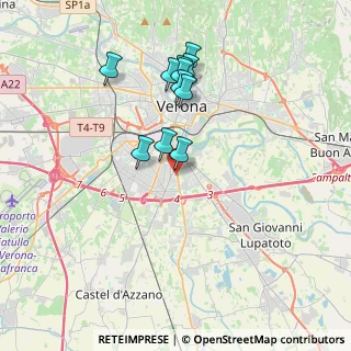 Mappa Via San Giacomo, 37134 Verona VR, Italia (3.34182)