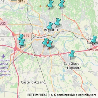 Mappa Via San Giacomo, 37134 Verona VR, Italia (4.90818)