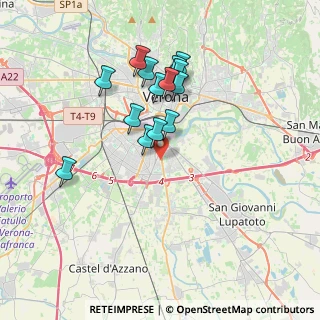 Mappa Via San Giacomo, 37134 Verona VR, Italia (3.205)