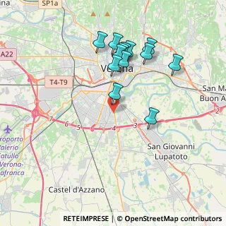 Mappa Via San Giacomo, 37134 Verona VR, Italia (3.64)