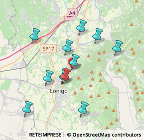 Mappa Via A. De. Gasperi, 36040 Sarego VI, Italia (3.51182)