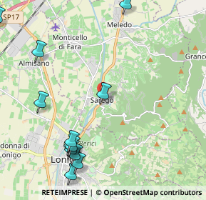 Mappa Via A. De. Gasperi, 36040 Sarego VI, Italia (2.755)