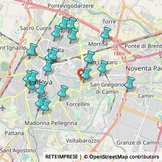 Mappa Via Fistomba, 35131 Padova PD, Italia (2.1705)