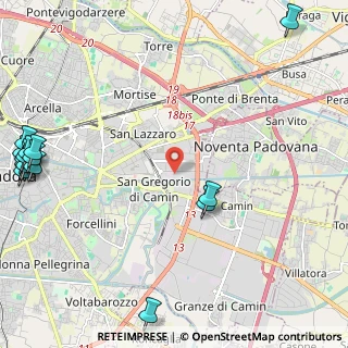 Mappa Viale della Navigazione Interna, 35127 Padova PD, Italia (3.46733)