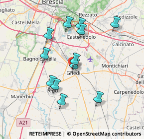 Mappa Via Papa Giovanni XXIII, 25016 Ghedi BS, Italia (6.8725)