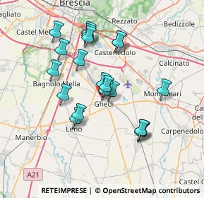 Mappa Via Papa Giovanni XXIII, 25016 Ghedi BS, Italia (6.455)
