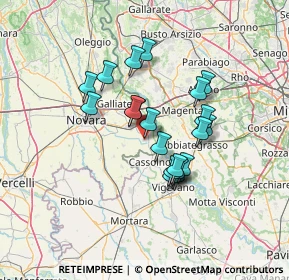 Mappa Via Giuseppe Garibaldi, 28065 Cerano NO, Italia (10.9125)
