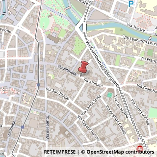 Mappa Via Altinate,  77, 35121 Padova, Padova (Veneto)