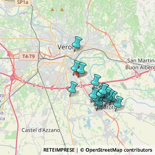 Mappa Via Riccione, 37134 Verona VR, Italia (3.35882)