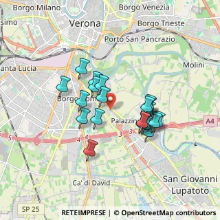Mappa Via Riccione, 37134 Verona VR, Italia (1.4185)