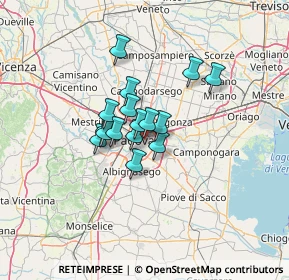 Mappa Via Luigi Pellizzo, 35100 Padova PD, Italia (8.19375)