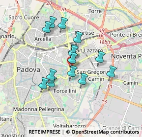 Mappa Via Luigi Pellizzo, 35100 Padova PD, Italia (1.405)