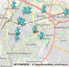 Mappa Via Luigi Pellizzo, 35100 Padova PD, Italia (2.16545)