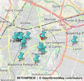 Mappa Via Luigi Pellizzo, 35100 Padova PD, Italia (1.94857)