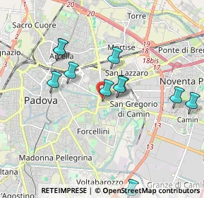 Mappa Via Luigi Pellizzo, 35100 Padova PD, Italia (1.85727)