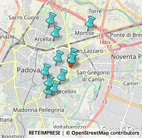 Mappa Via Luigi Pellizzo, 35100 Padova PD, Italia (1.47)