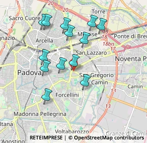 Mappa Via Luigi Pellizzo, 35100 Padova PD, Italia (1.75538)