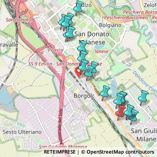 Mappa Via Piave, 20097 San Donato Milanese MI, Italia (1.166)