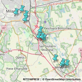 Mappa Via Piave, 20097 San Donato Milanese MI, Italia (4.59917)