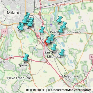 Mappa Via Piave, 20097 San Donato Milanese MI, Italia (4.1975)