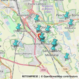 Mappa Via Piave, 20097 San Donato Milanese MI, Italia (1.85357)