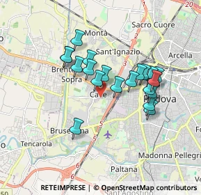 Mappa Via Dal Piaz Giorgio, 35136 Padova PD, Italia (1.479)