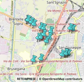 Mappa Via Dal Piaz Giorgio, 35136 Padova PD, Italia (0.798)