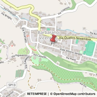 Mappa Via Enrico Fermi,  31, 36021 Barbarano Vicentino, Vicenza (Veneto)