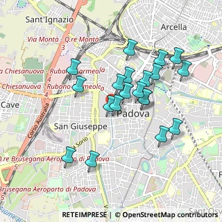 Mappa Via San Pietro, 35139 Padova PD, Italia (0.8275)