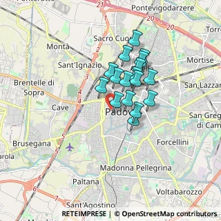 Mappa Via San Pietro, 35139 Padova PD, Italia (1.22353)