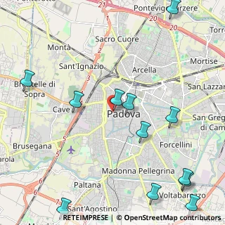 Mappa Via San Pietro, 35139 Padova PD, Italia (2.90667)